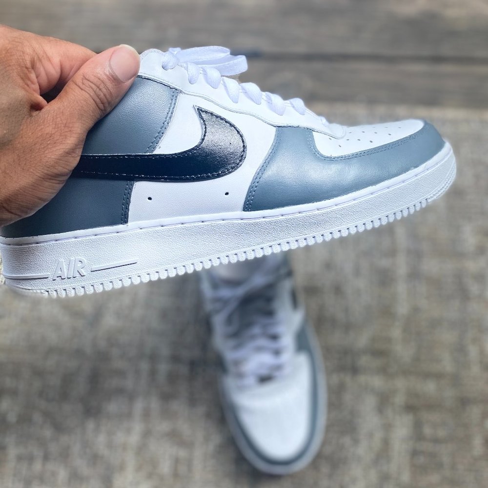 Custom Nike AF1 Gray&Black
